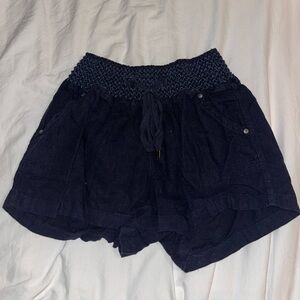 Rewash Women's Navy Blue Shorts - Large